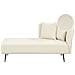 Chaise Longue Versione Destra Riom Bouclé Bianco Sporco - Foto miniatura 7