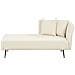 Chaise Longue Versione Destra Riom Bouclé Bianco Sporco - Foto miniatura 8