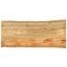 Piano Tavolo 140x60x3,8 Cm Bordi Vivi In Legno Massello Mango - Foto miniatura 1