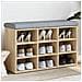 Panca Porta Scarpe Rovere Sonoma 82x32x50 Cm Legno Multistrato - Foto miniatura 1