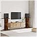 Supporti Altoparlanti 2 Pz Rovere 30x30x95 Cm Legno Multistrato - Foto miniatura 1