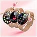 Smartwatch Da Donna Con Elegante Cinturino A Maglie Inossidabile, Rosa Champagne - Foto miniatura 2