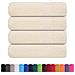 Asciugamani Doccia 4 Pz Crema 70x140 Cm 360 G /m 100% Cotone - Foto miniatura 2