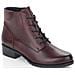 Red Casual Closed Booties Stivaletti Pelle Scarpe Donna Rosso Eu 38, D6877-35 - Foto miniatura 1
