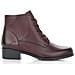 Red Casual Closed Booties Stivaletti Pelle Scarpe Donna Rosso Eu 38, D6877-35 - Foto miniatura 2