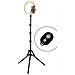 Kit Influence Xl Anello Luminoso 26cm Con Treppiede 1,6m, Nero - Foto miniatura 2