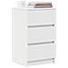 Comodini con 3 Cassetti 2 pz Bianco 39x35x65 cm - Foto miniatura 4
