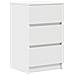 Comodini con 3 Cassetti 2 pz Bianco 39x35x65 cm - Foto miniatura 9