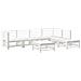 Set Salotto Da Giardino 7 Pz Bianco In Legno Massello Di Pino - Foto miniatura 2