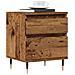 Comodini 2pz Legno Antico 40x35x50 Cm In Legno Multistrato - Foto miniatura 1