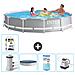 Piscina Fuori Terra - In Giro - 366x76 Cm - Grigio - Include Accessori Coordinati A2093 - Foto miniatura 1