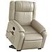Lusso Casadino -  Poltrona Alzapersona Elettrica Reclinabile Crema In Similpelle - Foto miniatura 2