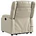 Lusso Casadino -  Poltrona Alzapersona Elettrica Reclinabile Crema In Similpelle - Foto miniatura 4