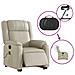 Lusso Casadino -  Poltrona Alzapersona Elettrica Reclinabile Crema In Similpelle - Foto miniatura 5