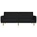 Divano Letto a 2 Posti Nero in Tessuto - Foto miniatura 5
