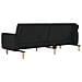 Divano Letto a 2 Posti Nero in Tessuto - Foto miniatura 8
