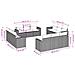Set Divano Giardino 12 pz con Cuscini Grigio Chiaro Polyrattan - Foto miniatura 3