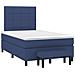 Giroletto a Molle con Materasso Blu 120x190 cm in Tessuto - Foto miniatura 1