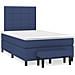 Giroletto a Molle con Materasso Blu 120x190 cm in Tessuto - Foto miniatura 2