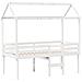Letto a Soppalco con Tetto Bianco 90x190 cm in Legno di Pino - Foto miniatura 3