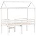 Letto a Soppalco con Tetto Bianco 90x190 cm in Legno di Pino - Foto miniatura 8