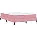 Letto box spring con materasso Rosa 140 x 190 cm Velluto - Foto miniatura 1