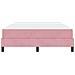 Letto box spring con materasso Rosa 140 x 190 cm Velluto - Foto miniatura 7