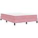 Letto box spring con materasso Rosa 140 x 190 cm Velluto - Foto miniatura 9