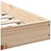 Struttura del letto Marrone 140 x 210 cm Legno di pino massello - Foto miniatura 9