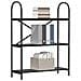 Libreria Rovere nero 80 x 30 x 109 cm Legno multistrato - Foto miniatura 3