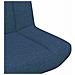 Sedia girevole Blu 63 x 75 x 76 cm Tessuto - Foto miniatura 7