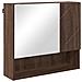 Mobiletto per specchio con porta Rovere marrone 59 x 17 x 55 cm - Foto miniatura 1