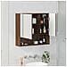 Mobiletto per specchio con porta Rovere marrone 59 x 17 x 55 cm - Foto miniatura 4