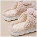 Pantofole Di Cotone Peluche Girasole - Calde, Con Suola Spessa E Antiscivolo Per Interni Per Autunno E Inverno Khaki 40 - Foto miniatura 2
