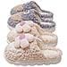 Pantofole Di Cotone Peluche Girasole - Calde, Con Suola Spessa E Antiscivolo Per Interni Per Autunno E Inverno Khaki 40 - Foto miniatura 6