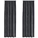 Tende con tende 2 pcs Grigio chiaro 140 x 245 cm Velluto - Foto miniatura 1