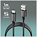 Zyro-ac White: Cavo Di Ricarica Da Usb-a A Usb-c. Trasmissione Dati: 480 Mbps Usb 2.0. Lunghezza: 1 M. Potenza: 15 W. Resistente. Bianco. - Foto miniatura 1
