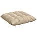 Cuscini per Seduta 4 pcs Crema 40 x 40 x 6 cm Microfibra - Foto miniatura 5