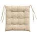 Cuscini per Seduta 4 pcs Crema 40 x 40 x 6 cm Microfibra - Foto miniatura 7