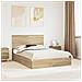 Letto con Contenitore con testiera Rovere Sonoma 140 x 200 cm - Foto miniatura 2