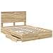 Letto con Contenitore con testiera Rovere Sonoma 140 x 200 cm - Foto miniatura 5