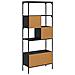 Libreria Rovere Nero 76 x 33 x 188,5 cm Legno multistrato - Foto miniatura 7