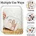 Beauty Case Da Viaggio In Silicone Bianco: Organizzatore Portatile Per Cosmetici - Foto miniatura 4