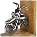 Fermalibri Legno E Alluminio Argentato 30x10x17h - Foto miniatura 6