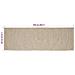 Tappeti per area Rettangolare Naturale e Bianco 60 x 250 cm - Foto miniatura 8