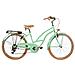 Bici Da Donna Misura 26 City Bike Bicicletta Cruiser Stile Americano Con Cambio 6v Completa Di Accessori Luci A Led - 43 Verde Pastello - Foto miniatura 1