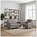 Set di Divani con Storage 2 pcs Tortora Poliestere - Foto miniatura 3
