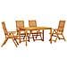 Set da Pranzo per Giardino 5 pcs Marrone - Foto miniatura 1