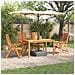 Set da Pranzo per Giardino 5 pcs Marrone - Foto miniatura 2