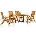 Set da Pranzo per Giardino 5 pcs Marrone - Foto miniatura 3